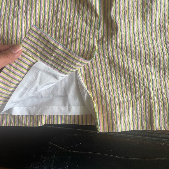J. Crew Multicolor Striped Belted Dress Sz 0P - Picture 11 of 11